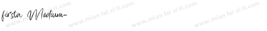 firsta Medium字体转换